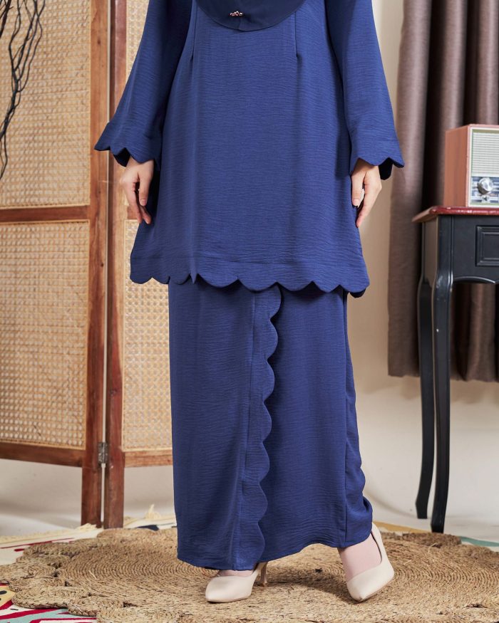 Baju Kurung Jelita 2.0 - Navy Blue - Image 2