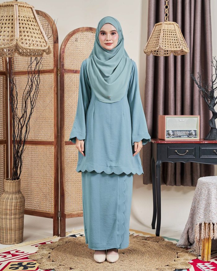 Baju Kurung Jelita 2.0 - Ocean Turquoise