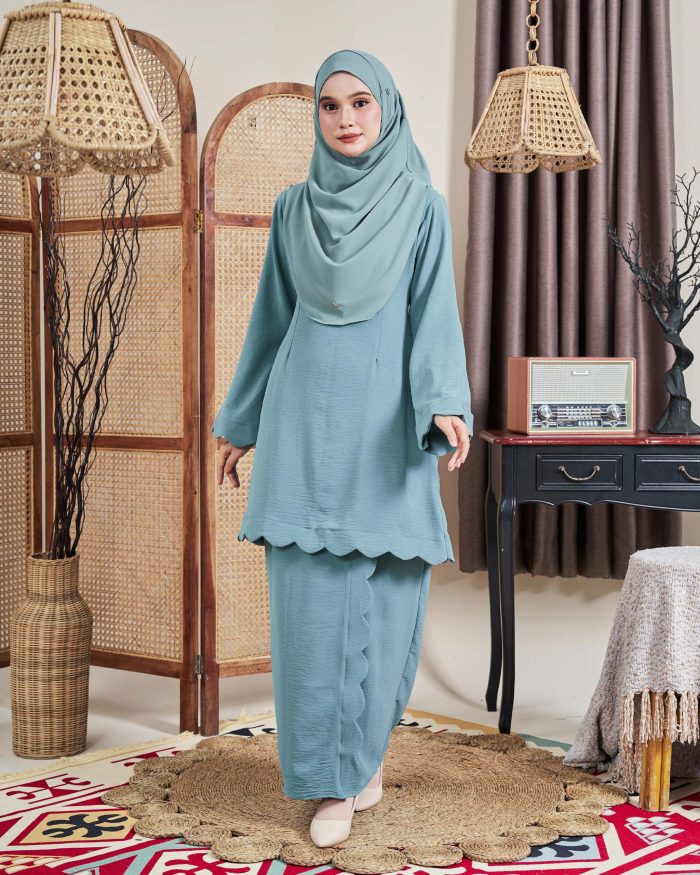 Baju Kurung Jelita 2.0 - Ocean Turquoise - Image 4