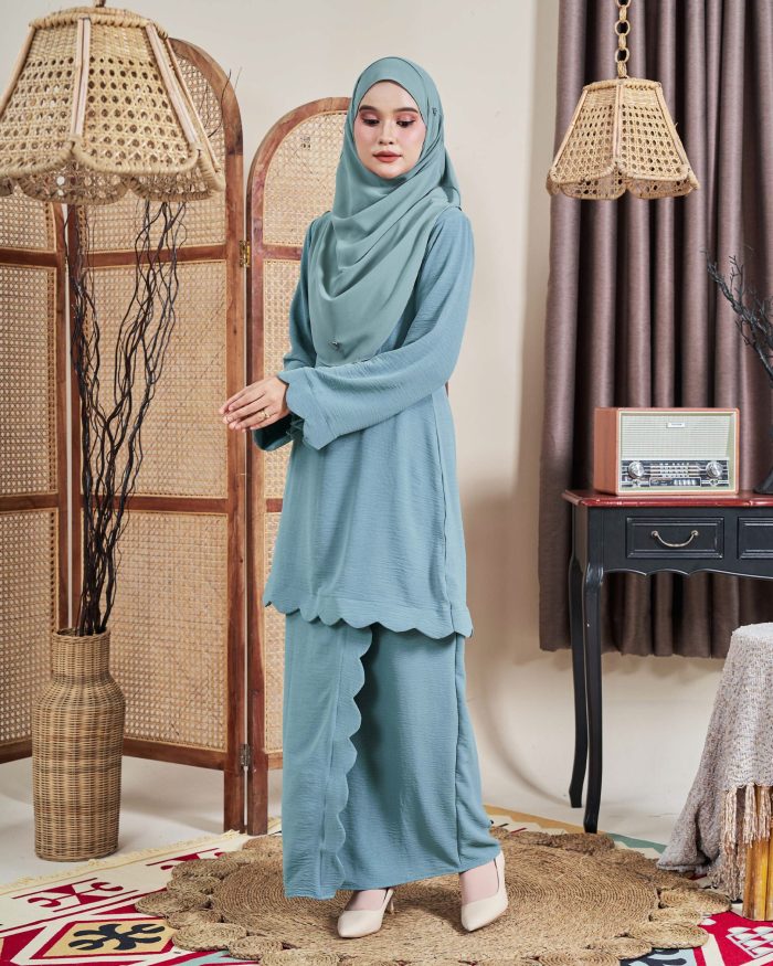Baju Kurung Jelita 2.0 - Ocean Turquoise - Image 5