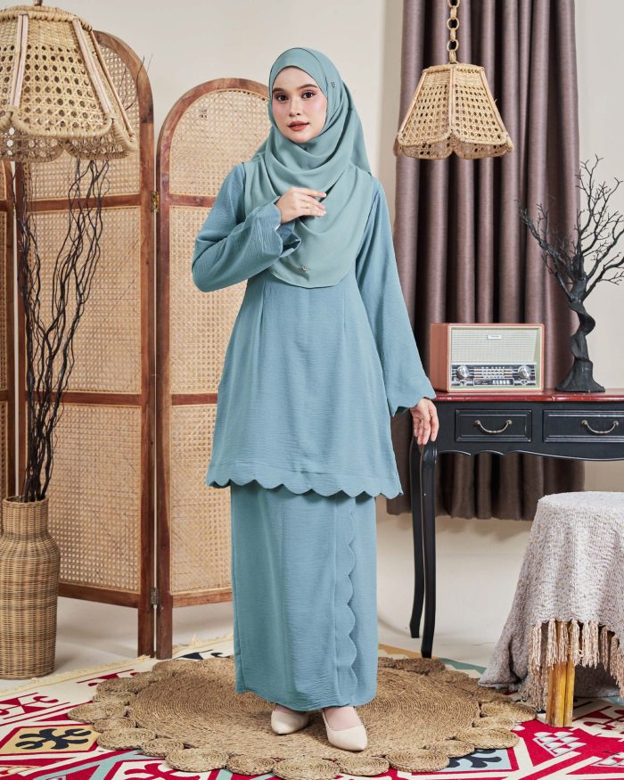 Baju Kurung Jelita 2.0 - Ocean Turquoise - Image 6