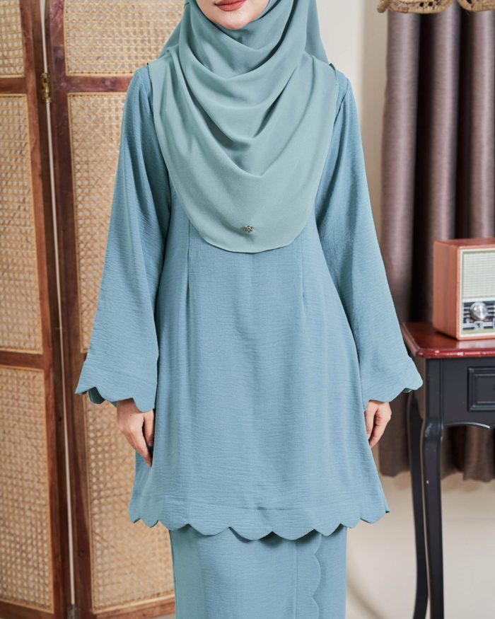 Baju Kurung Jelita 2.0 - Ocean Turquoise - Image 2
