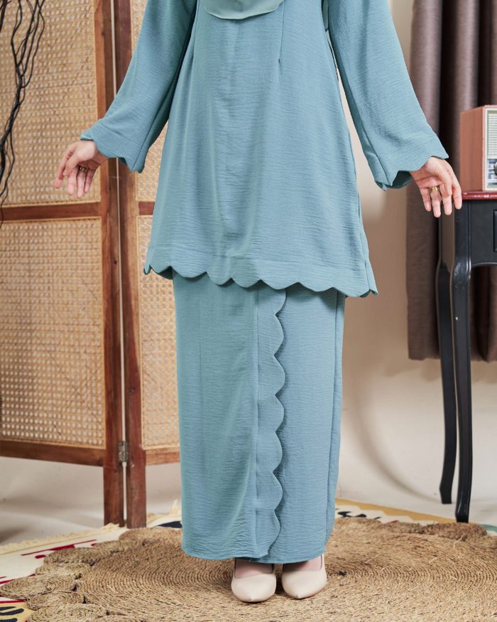 Baju Kurung Jelita 2.0 - Ocean Turquoise - Image 3