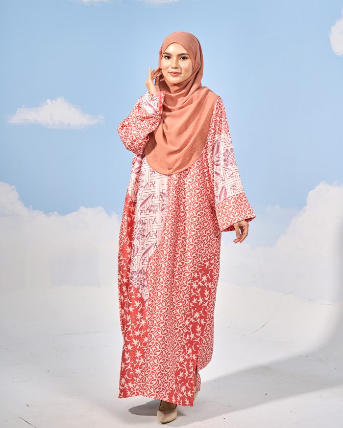 Kaftan Batik Sultanah - Iesya Brick Orange - Image 3