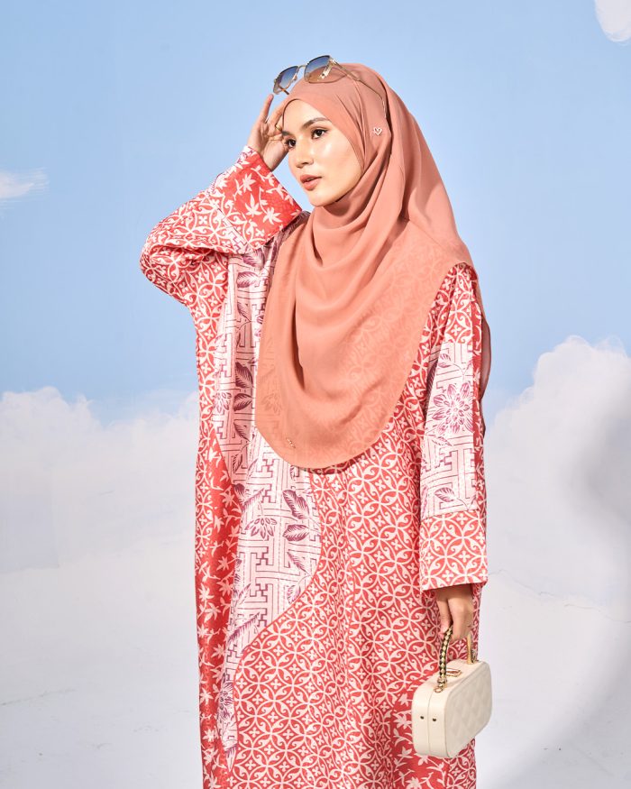 Kaftan Batik Sultanah - Iesya Brick Orange - Image 6