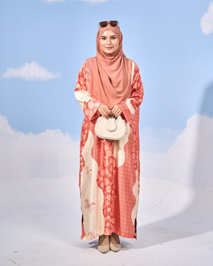 Kaftan Batik Sultanah - Irma Creamy Orange