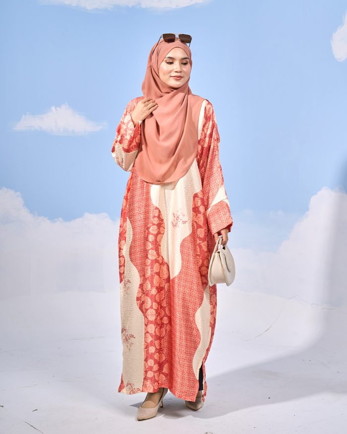 Kaftan Batik Sultanah - Irma Creamy Orange - Image 2