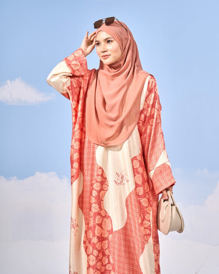 Kaftan Batik Sultanah - Irma Creamy Orange - Image 4