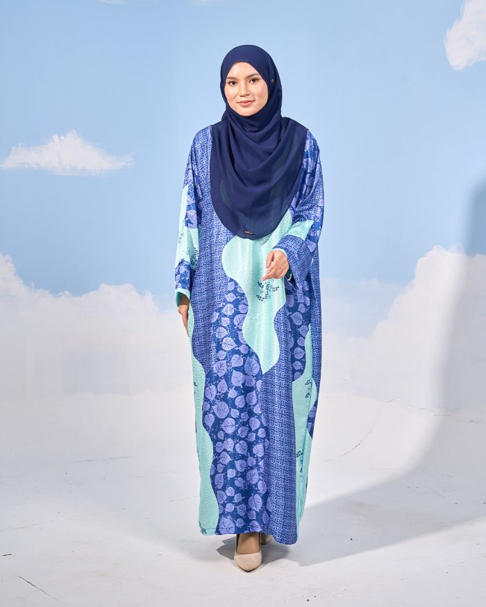 Kaftan Batik Sultanah - Irma Minty Blue - Image 3