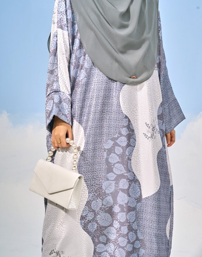 Kaftan Batik Sultanah - Irma Salt Grey - Image 2