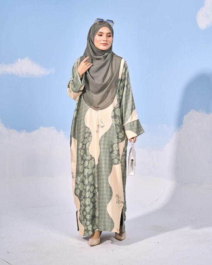 Kaftan Batik Sultanah - Irma Sea Green - Image 2
