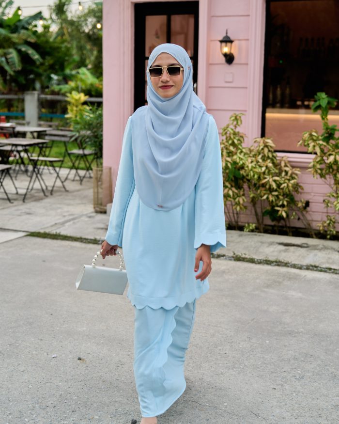 Baju Kurung Jelita 2.0 – Baby Blue - Image 3