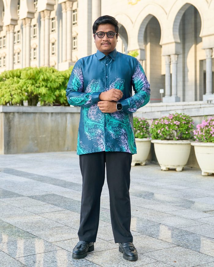 Baju Kemeja Batik Sultan Teja 10.0 - Dark Teal