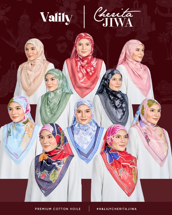 Valily Tudung Bawal Cotton Voile Jiwa Raya - Aishah Ghani - Image 8