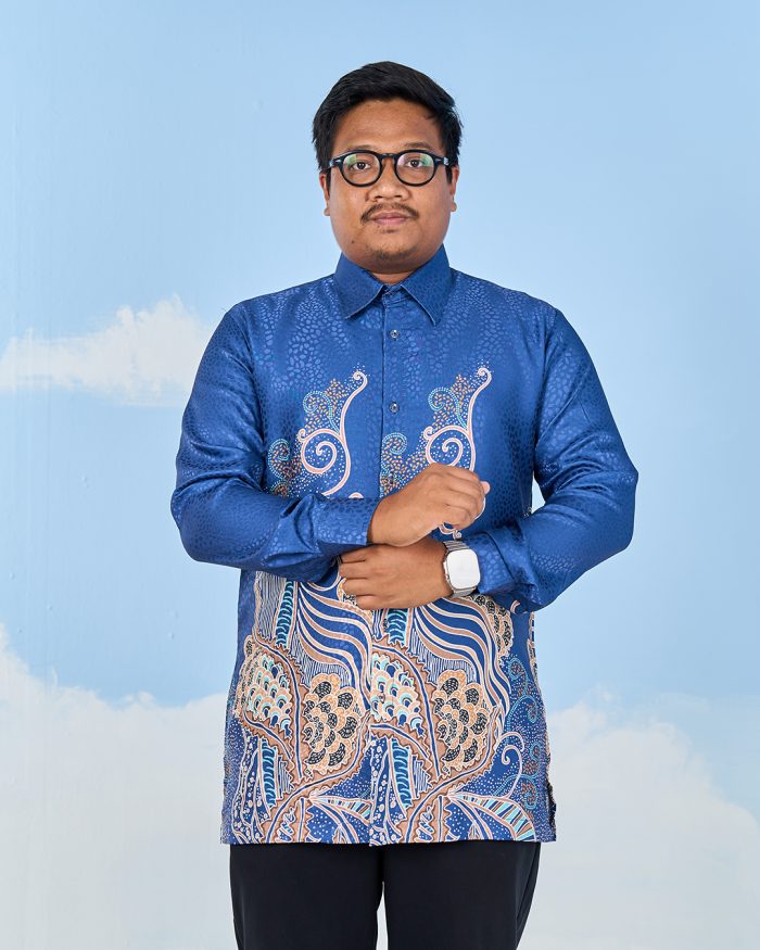 Baju Kemeja Batik Sultanah 11.0 - Bakti Navy Blue