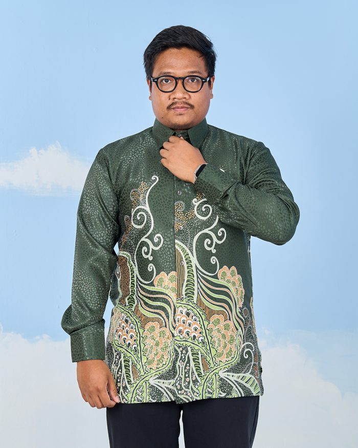 Baju Kemeja Batik Sultanah 11.0 - Bakti Seaweed Green