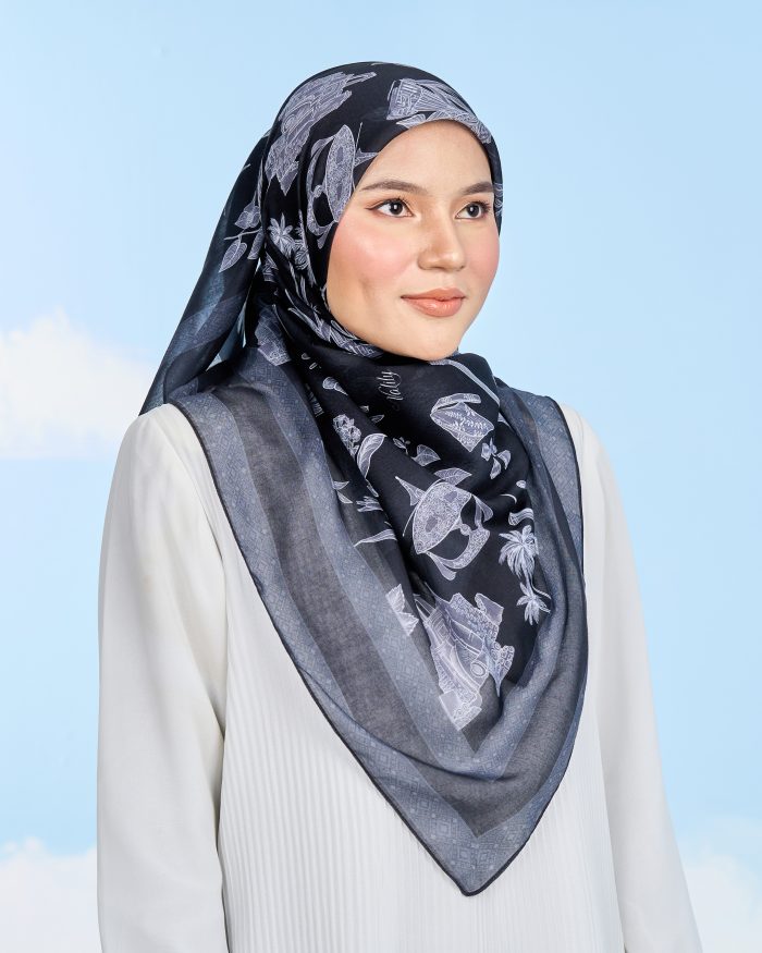 Valily Tudung Bawal Cotton Voile Jiwa Merdeka - Perkasa - Image 3