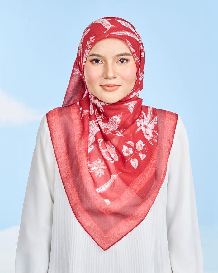 Valily Tudung Bawal Cotton Voile Jiwa Merdeka - Pertiwi