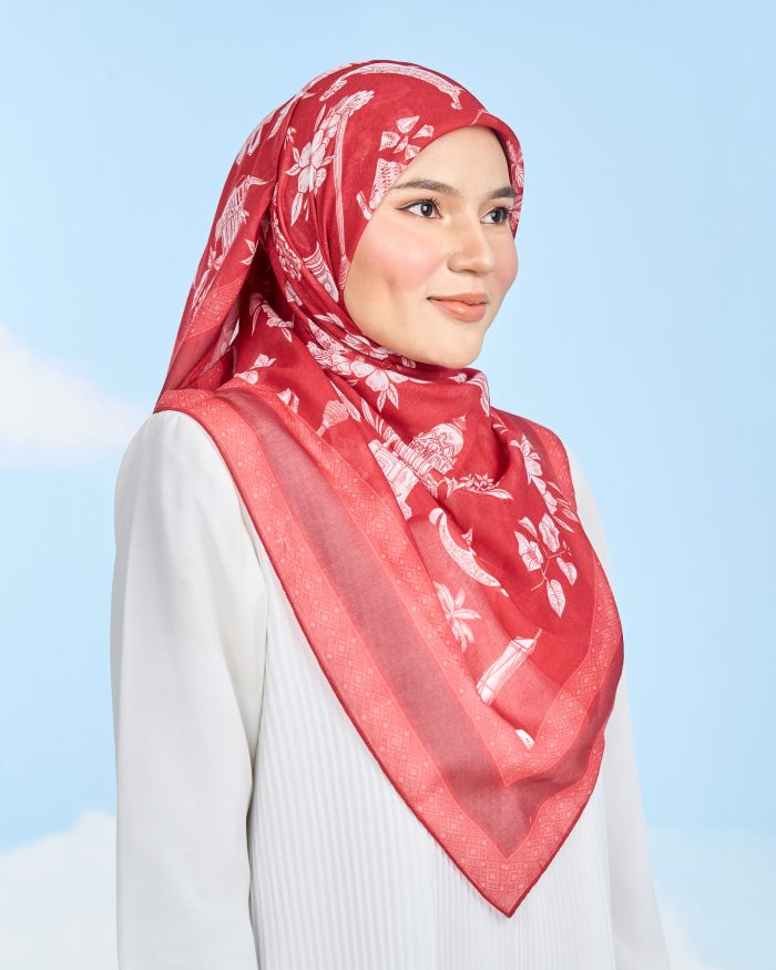 Valily Tudung Bawal Cotton Voile Jiwa Merdeka - Pertiwi - Image 3