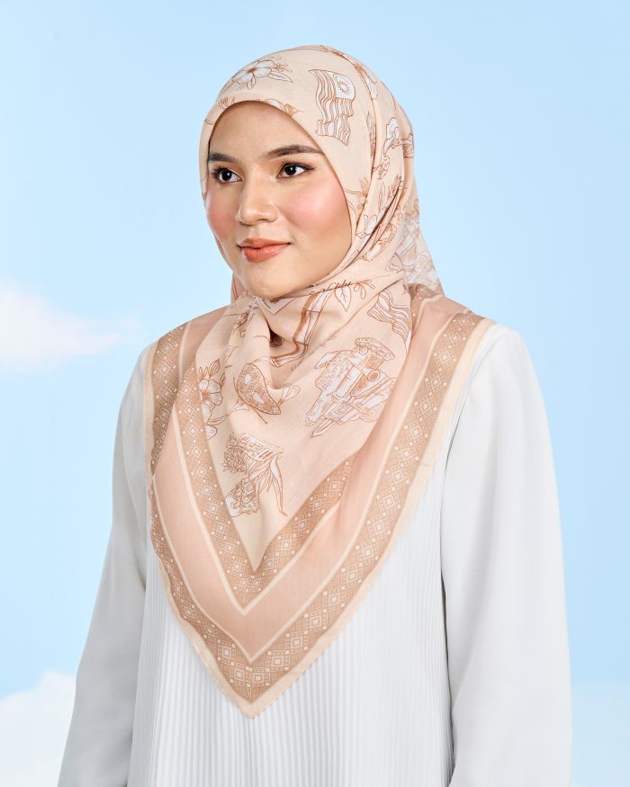 Valily Tudung Bawal Cotton Voile Jiwa Merdeka - Pribumi - Image 2