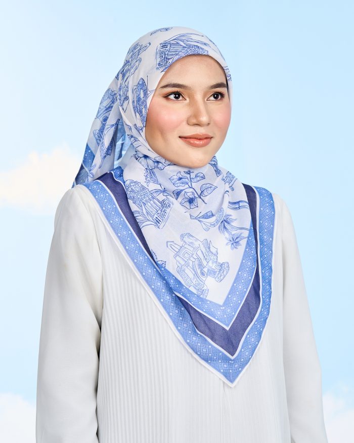 Valily Tudung Bawal Cotton Voile Jiwa Merdeka - Warisan - Image 3