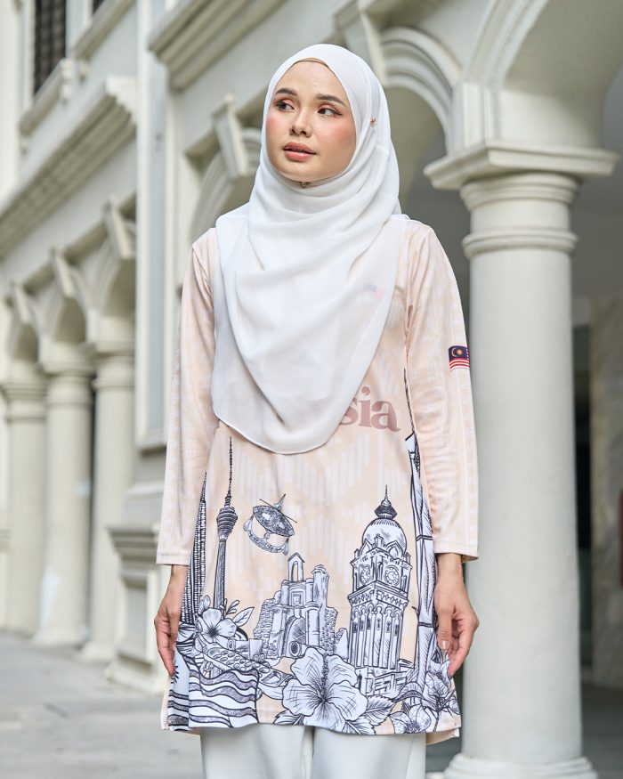 Muslimah Jersey Jiwa Merdeka - Pribumi Nude - Image 3