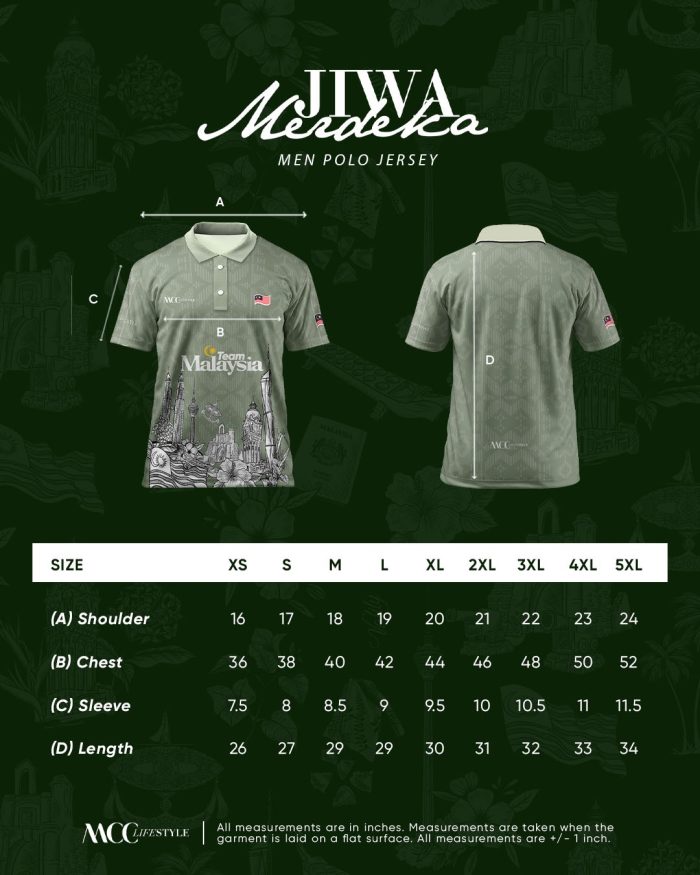 Men Polo Jersey Jiwa Merdeka - Pribumi Nude - Image 5