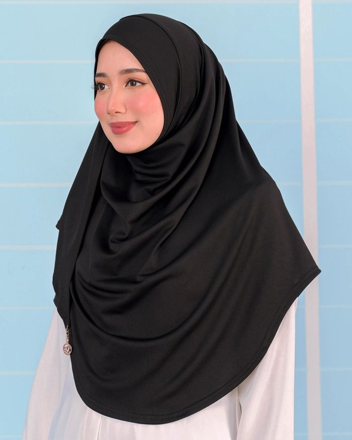 Tudung Sarung Instant Lunia (XL) - Black - Image 2