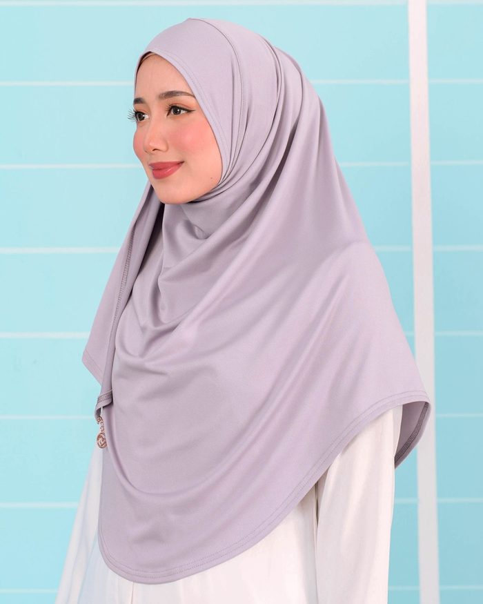 Tudung Sarung Instant Lunia (XL) - Lavender Purple - Image 2