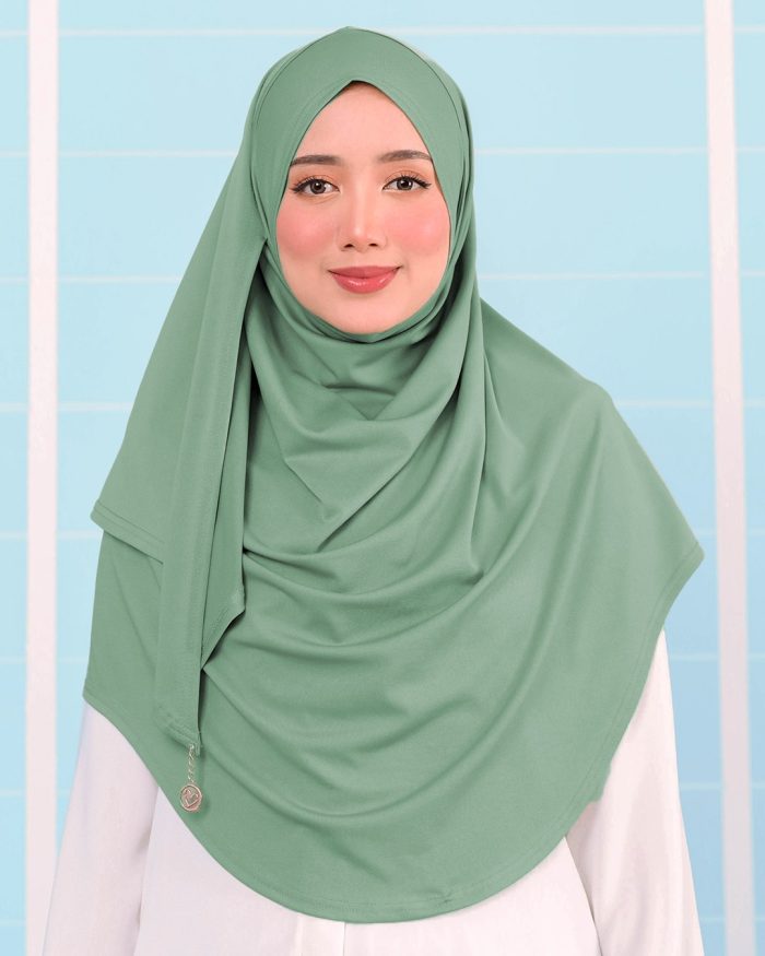 Tudung Sarung Instant Lunia (XL) - Tea Green