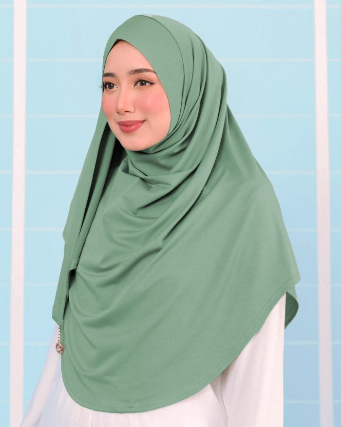 Tudung Sarung Instant Lunia (XL) - Tea Green - Image 2