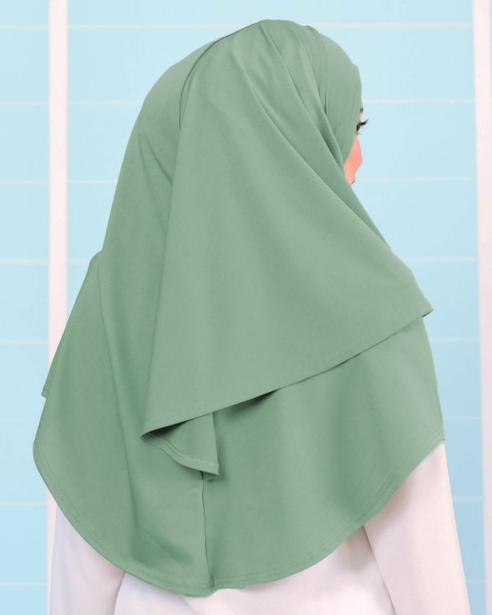 Tudung Sarung Instant Lunia (XL) - Tea Green - Image 3