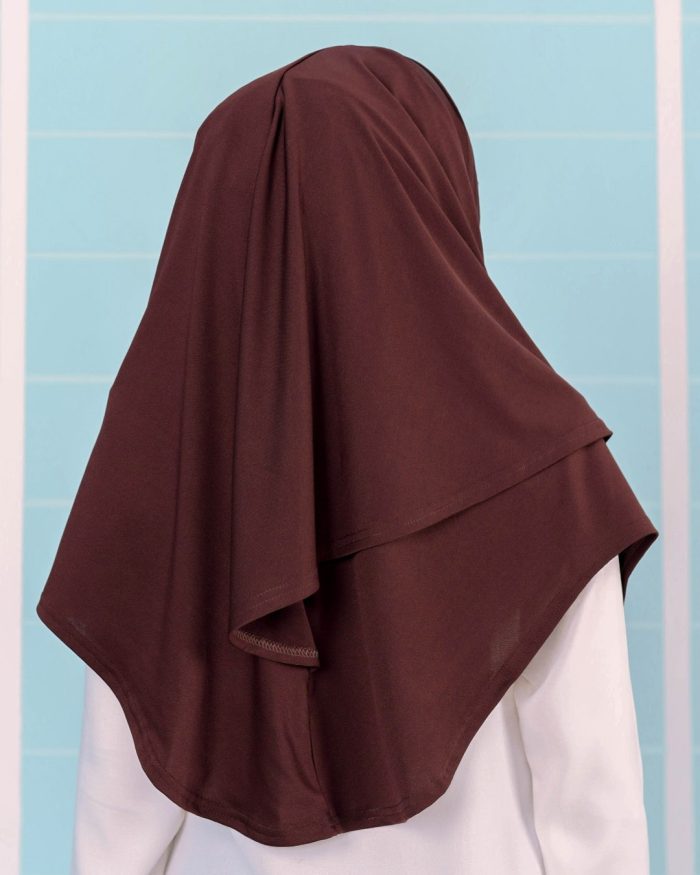 Tudung Sarung Instant Lunia (L) - Wood Brown - Image 3