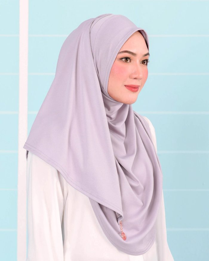 Tudung Sarung Instant Lunia (L) - Lavender Purple
