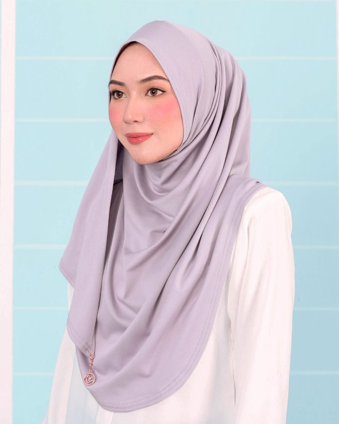 Tudung Sarung Instant Lunia (L) - Lavender Purple - Image 2