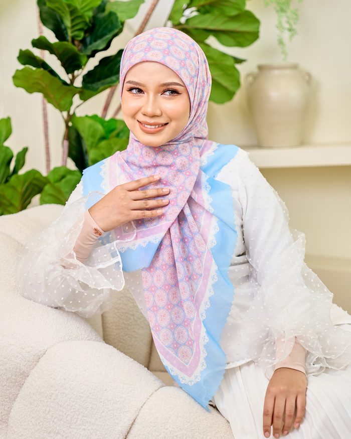 Valily Tudung Bawal Cotton Voile Essaouira - Azria Maya - Image 2