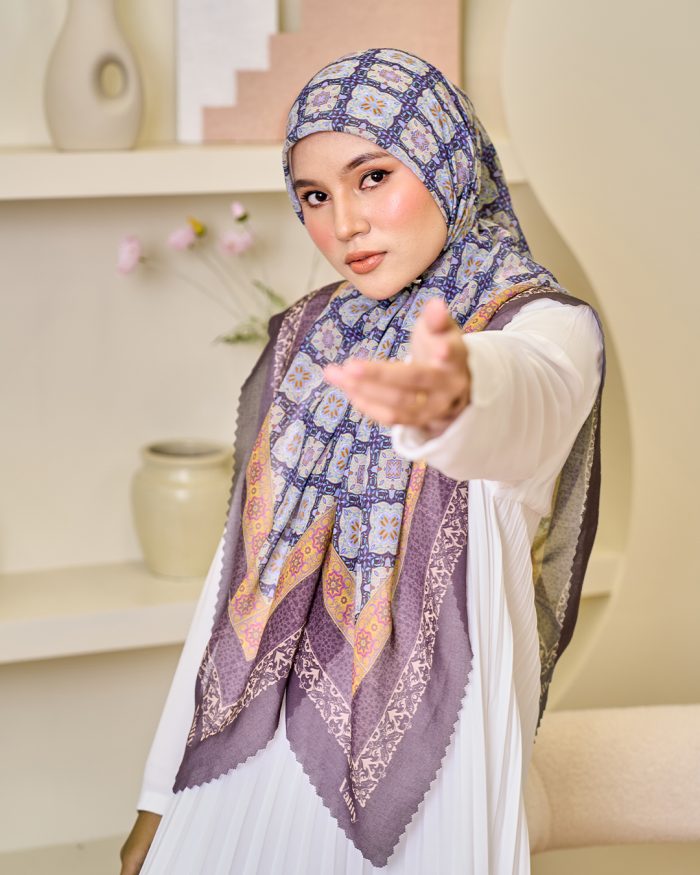 Valily Tudung Bawal Cotton Voile Essaouira - Yara Mocha