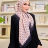 Valily Tudung Bawal Cotton Voile Essaouira - Zera Peach