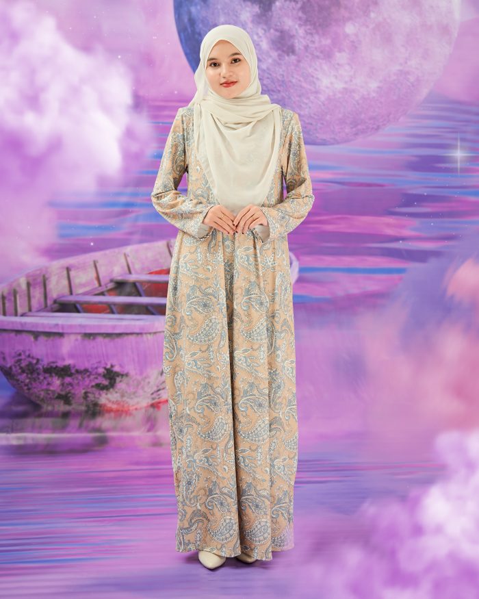 Dress Printed Lisa - Nude Fairest - Image 3