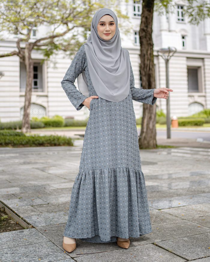 Dress Ruffle Lasha - Grey