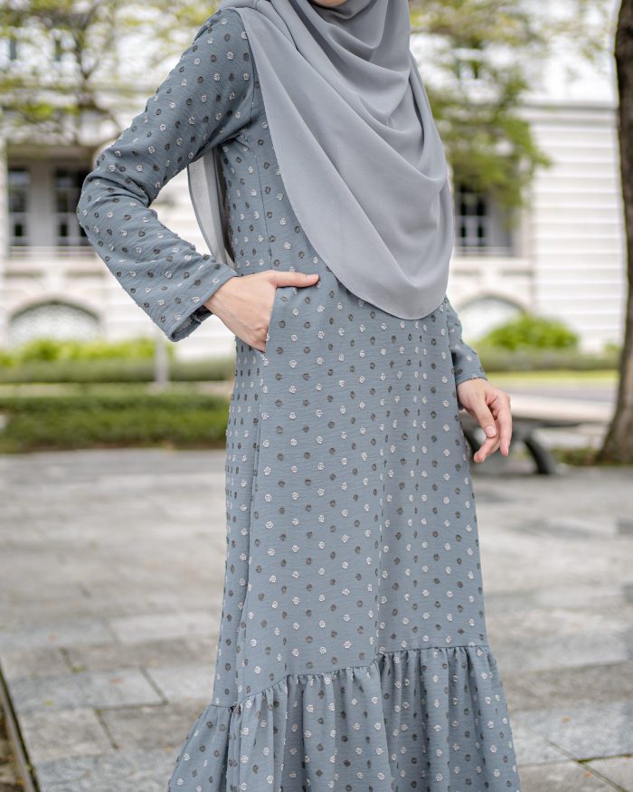 Dress Ruffle Lasha - Grey - Image 2