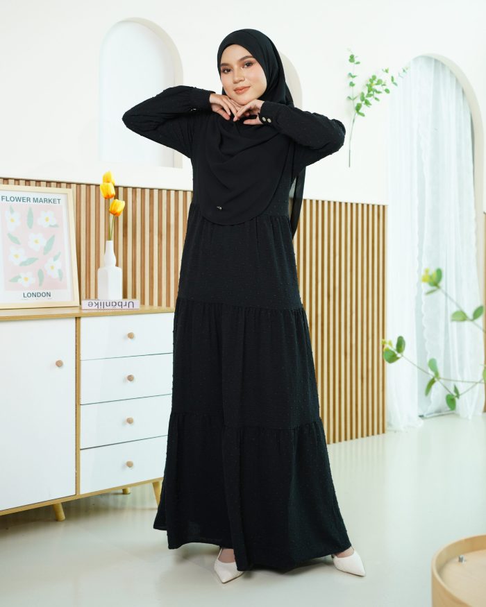 Dress Ruffle Linda - Black