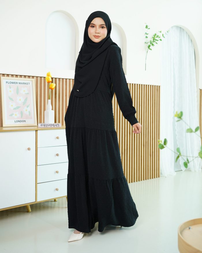 Dress Ruffle Linda - Black - Image 5