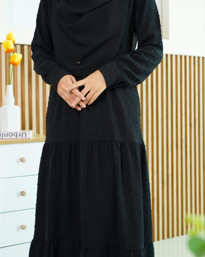 Dress Ruffle Linda - Black - Image 4