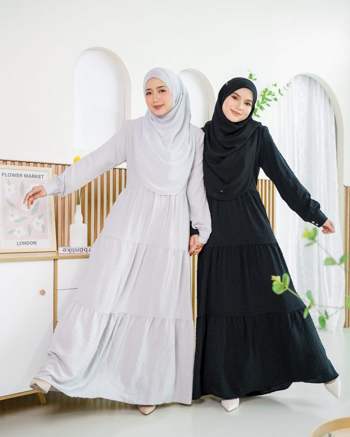 Dress Ruffle Linda - Black - Image 7