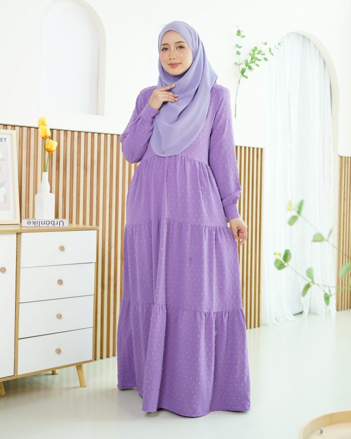 Dress Ruffle Linda - Iris Purple