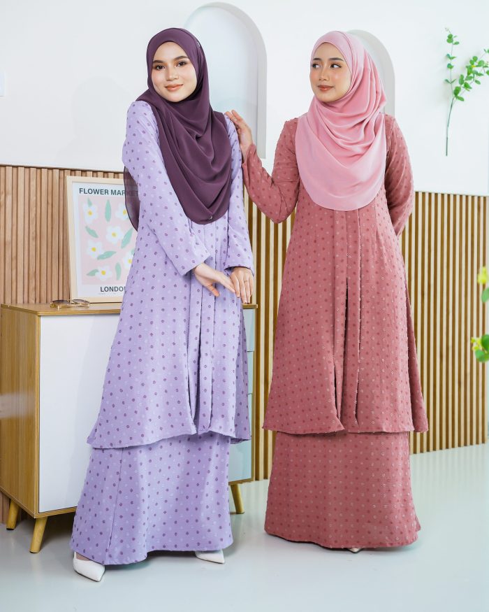 Baju Kebarung Lehana - Purple Lilac - Image 5