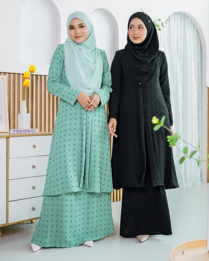 Baju Kebarung Lehana - Jade Green - Image 6