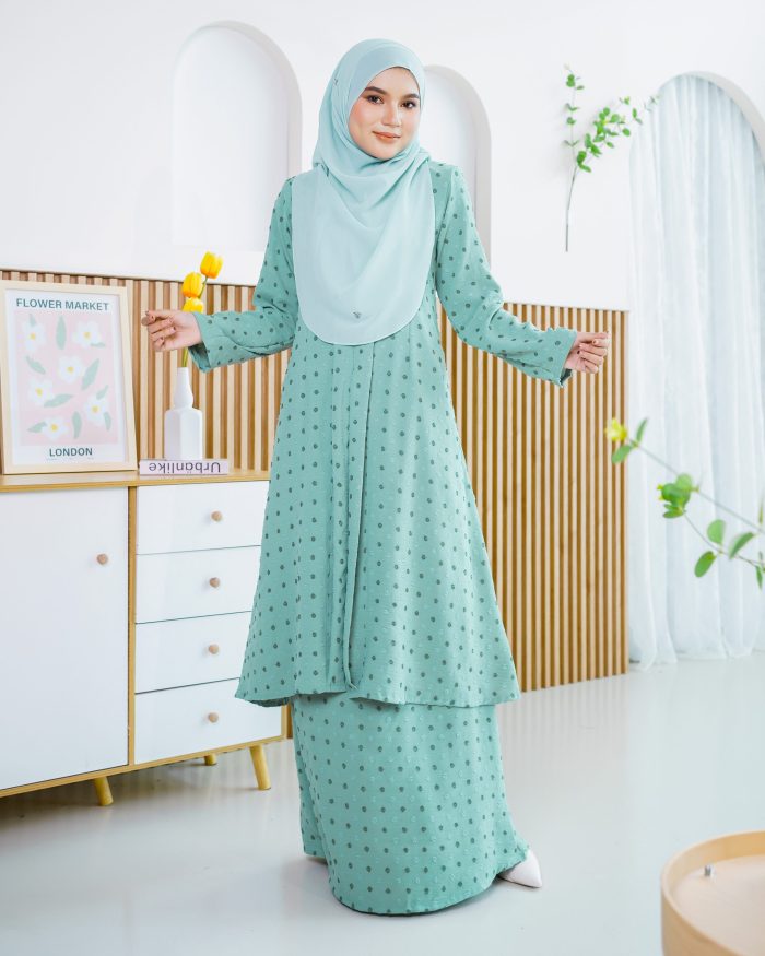 Baju Kebarung Lehana - Jade Green