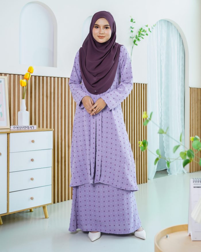 Baju Kebarung Lehana - Purple Lilac